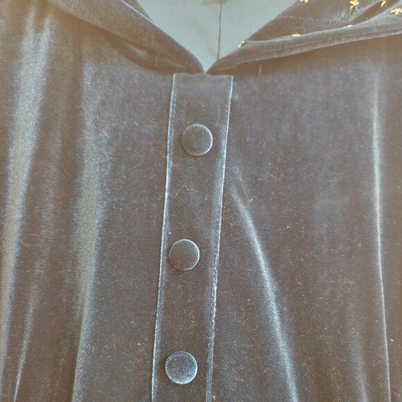 Nicoletta Carlone 1930s Style Blue Velvet Hooded Stars Dress - NWOT - Picture 5 of 9